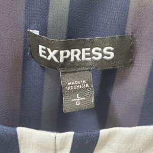 EXPRESS tie front peplum top